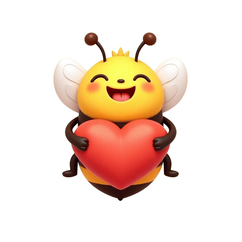 Bee with Heart